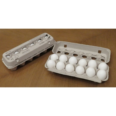 Boîte de carton pour 12 œufs de poules universelle