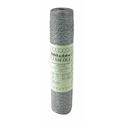 Grillage à volailles, mailles de 1'' (24'' X 150') 22 gauge